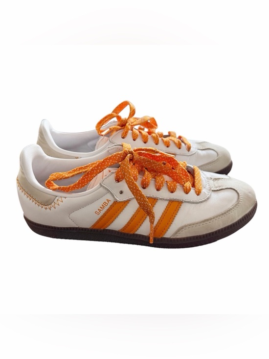 adidas Shoes - Adidas Samba Women’s White Equipment Orange Sneakers Size 6.5